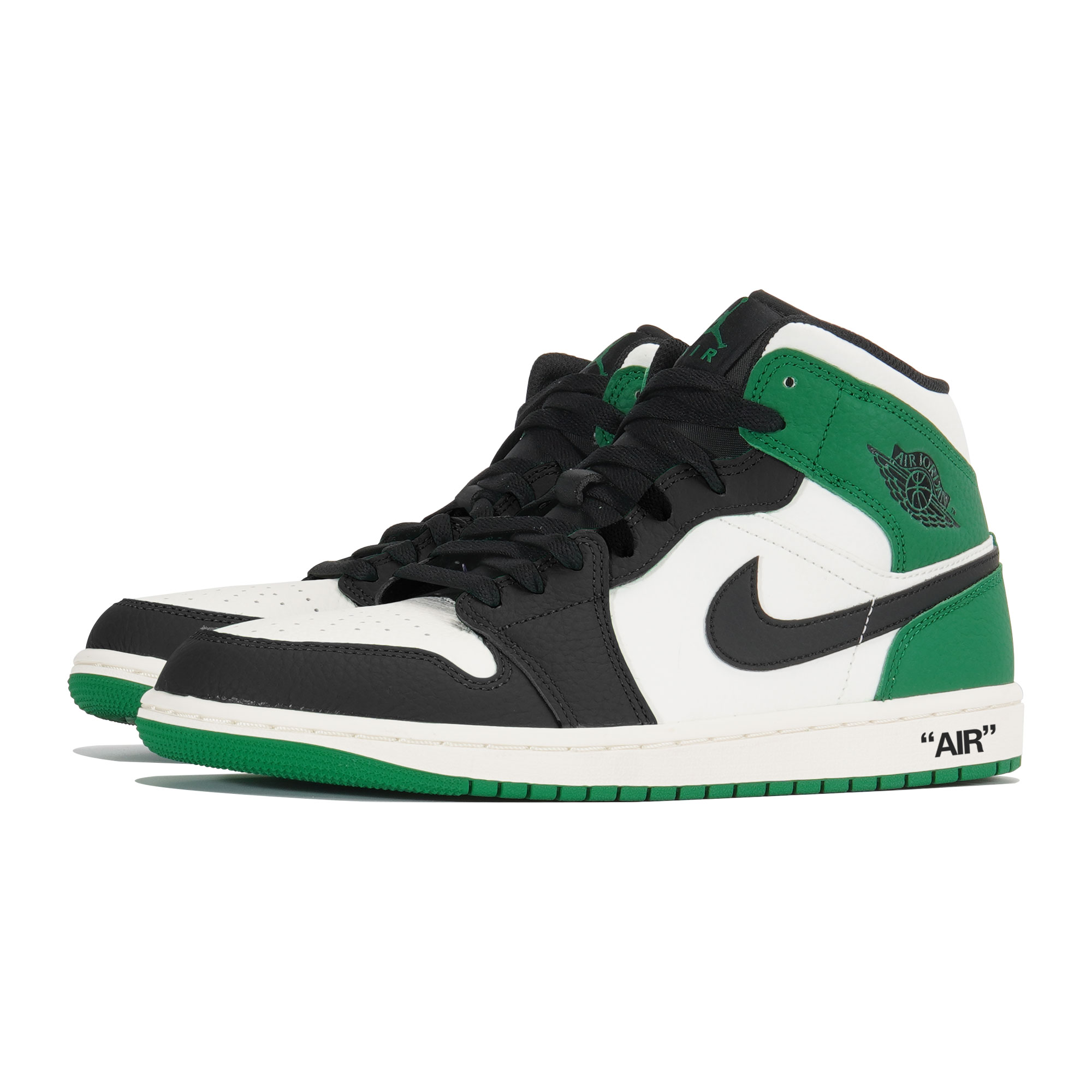 Jordan Air Jordan 1 Slip Resistant Slip Resistant Mid top Vintage Basketball Shoes Men’s White Green