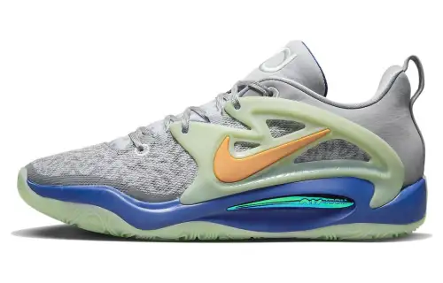 9th Wonder x Nike KD 15 Durant 15 Fashionable and comfortable shock-absorbing, non-slip, wear-resistant and breathable low-cut basketball shoes for men gray