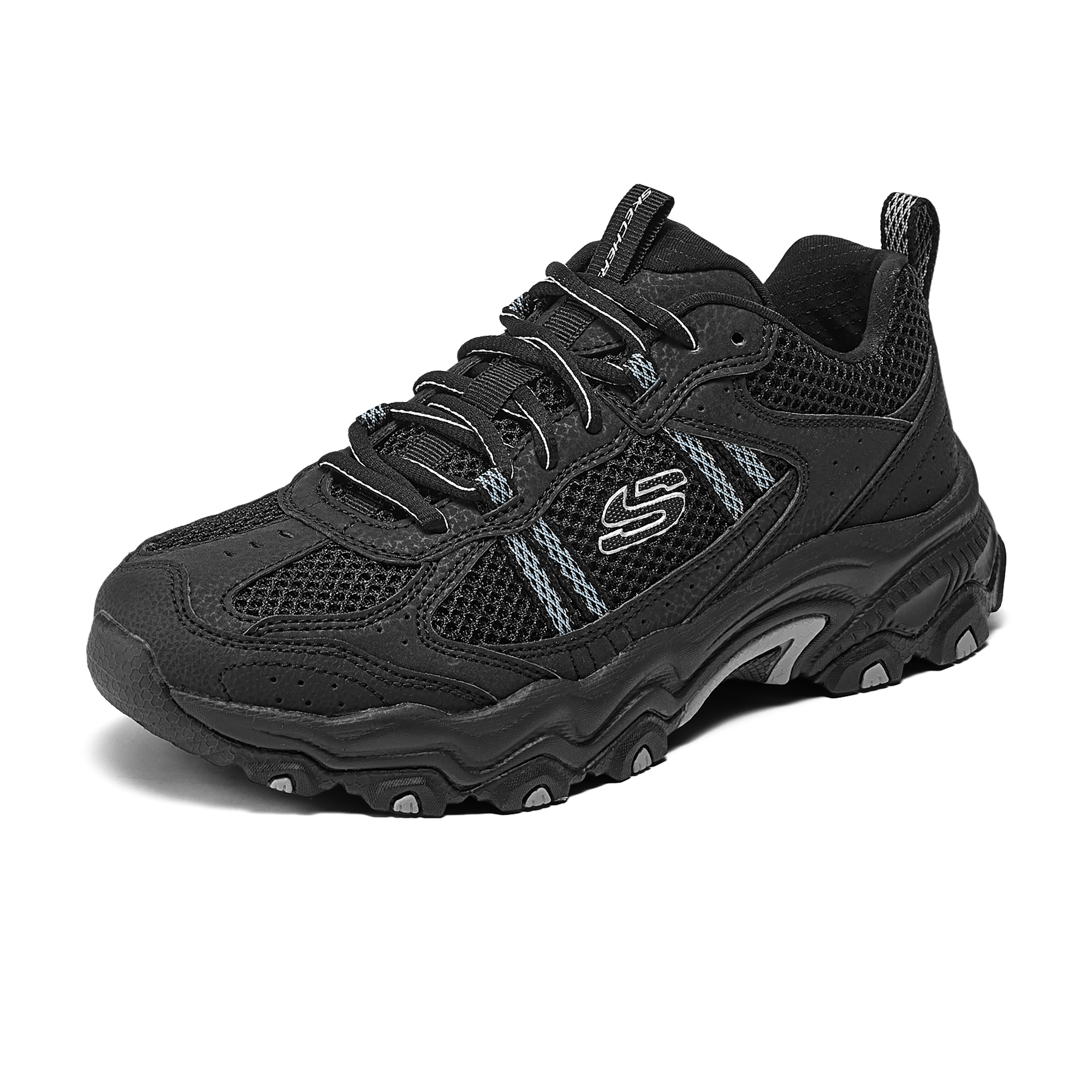 Skechers Stamina At Abrasion Resistant Breathable Support Grip Low top Hiking Shoes Women’s Black