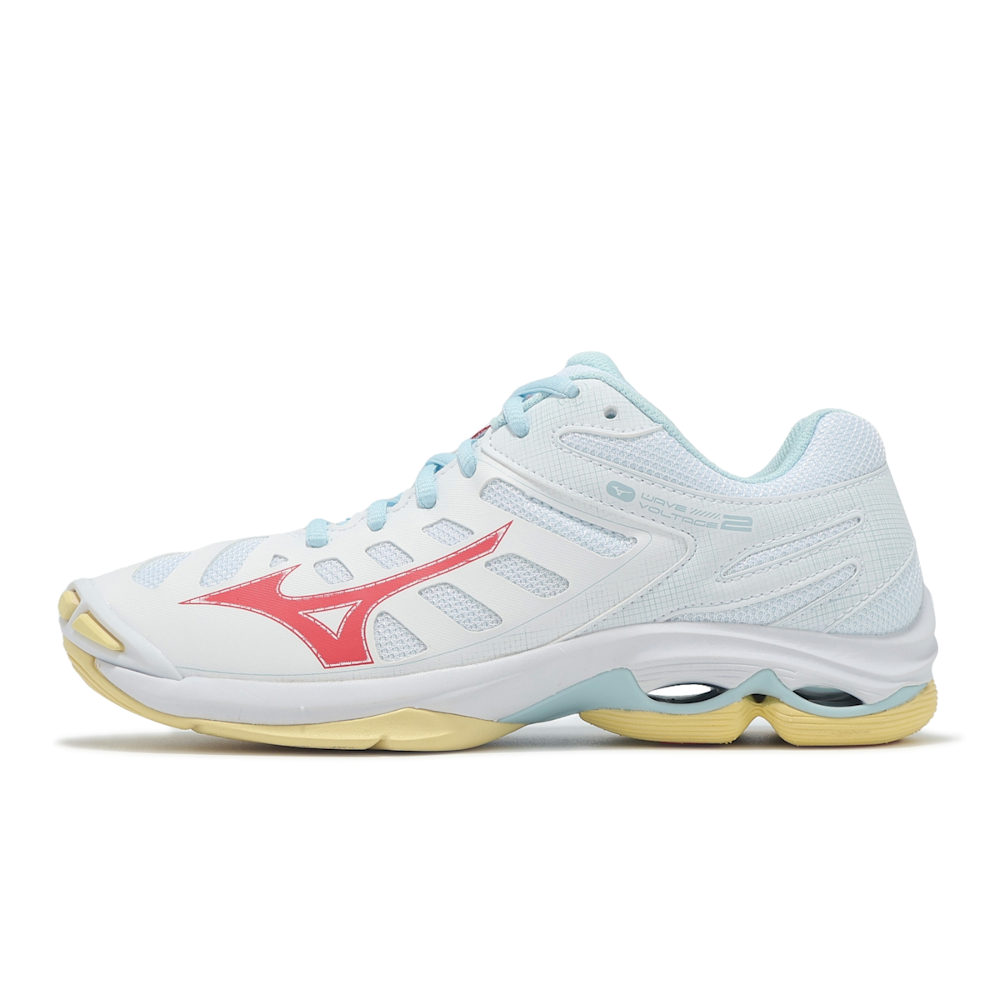 Женские кроссовки Mizuno V1GC246030 (бело-красно-желтые)