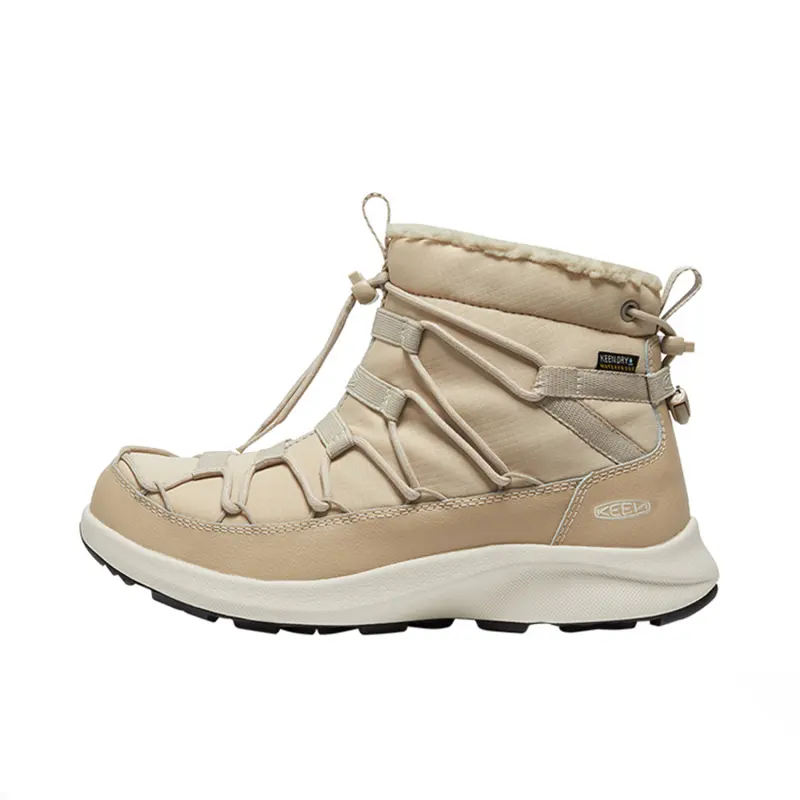 Keen Uneek SNK CHUKKA II WP Slip Resistant Short Snow Boots Women's Light Yellow