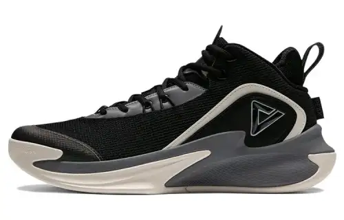 PEAK Triumph 1.0 Slip Resistant Abrasion Resistant Low top Basketball Shoes Men's Black Beige White