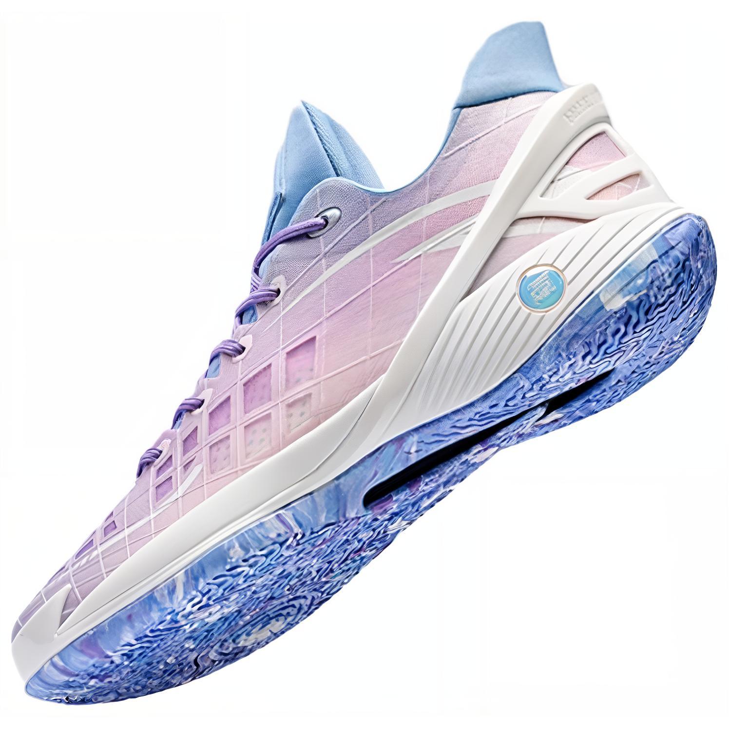 Anta Crazy 2024 Cushioning Slip Resistant Abrasion Resistant Low top Basketball Shoes Men’s Purple Blue White