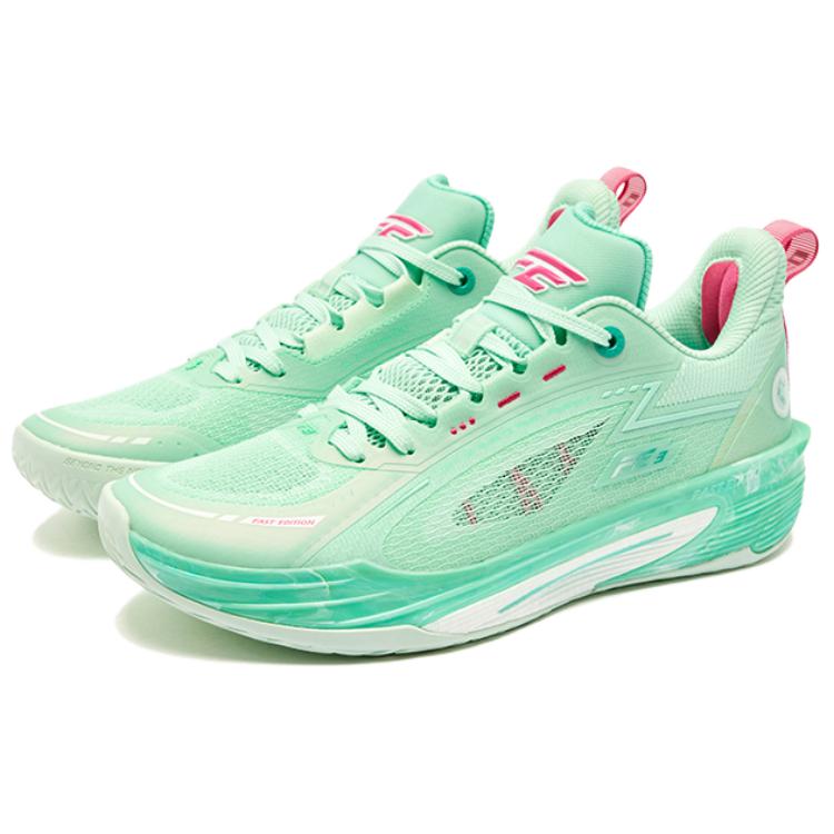QIAODAN FE3.0 China Jade Cushioning Slip Resistant Abrasion Resistant Breathable Support Anti Twist Grip