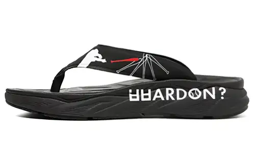 FILA Rubber Sole Slip Resistant Slide Slippers Unisex Black White Korean Style