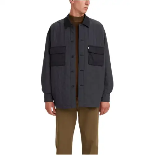 Levis Jackets Men's Black Lapel Moderate Other