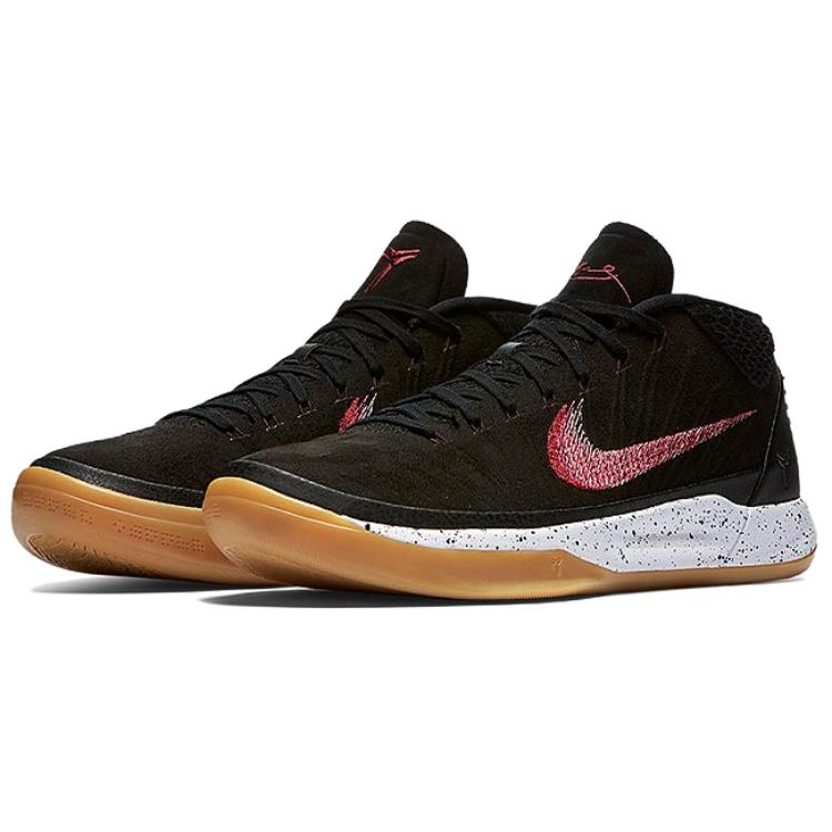 Мужские кроссовки Nike Kobe AD EP (черно-красные) — фото 3