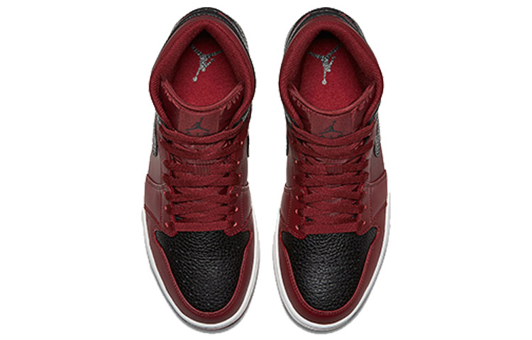 Jordan 1 Retro Mid Team Red Black