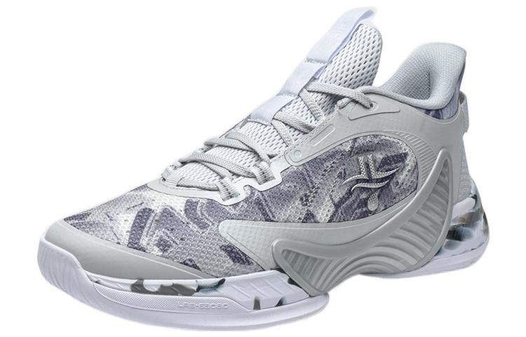 XTEP Lin Generation Basketball Shoes Men’s Low Top Moonlight Gray