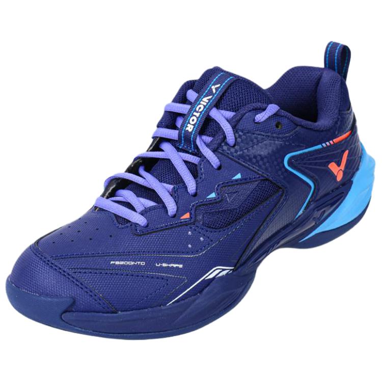 VICTOR 9200NTD Cushioning Slip Resistant Breathable Low top Badminton Shoes Unisex Medieval Blue