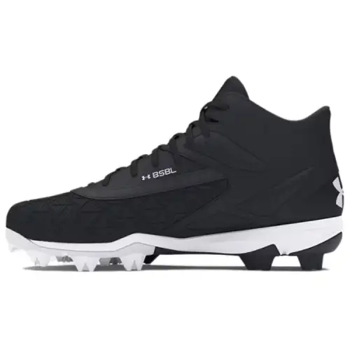 Under Armour Leadoff Slip Resistant Abrasion Resistant Mid top Training Shoes Men's Black