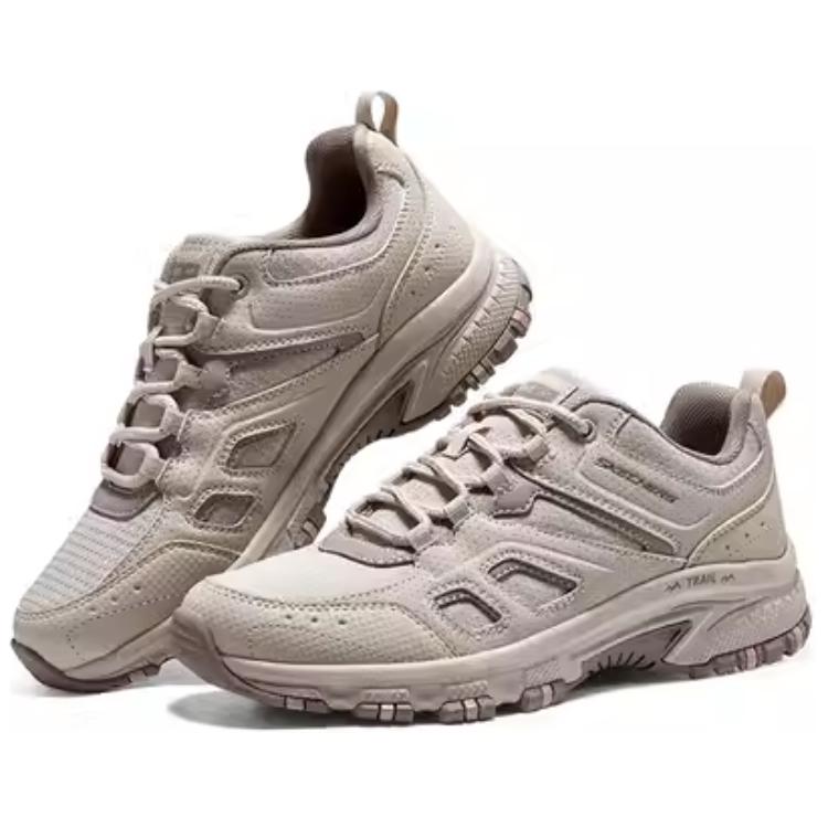 Skechers Hillcrest Abrasion Resistant Support Balance Lightweight Rebound Low top Hiking Shoes Women’s Taupe