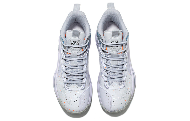 XTEP Raid Slip Resistant Abrasion Resistant High top Basketball Shoes Men’s White Gray
