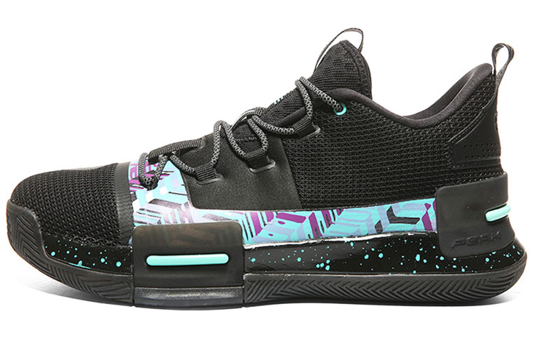 PEAK Flash Lui Fabric Non slip Lightweight Low top Taichi Basketball Shoes Men’s Black Green