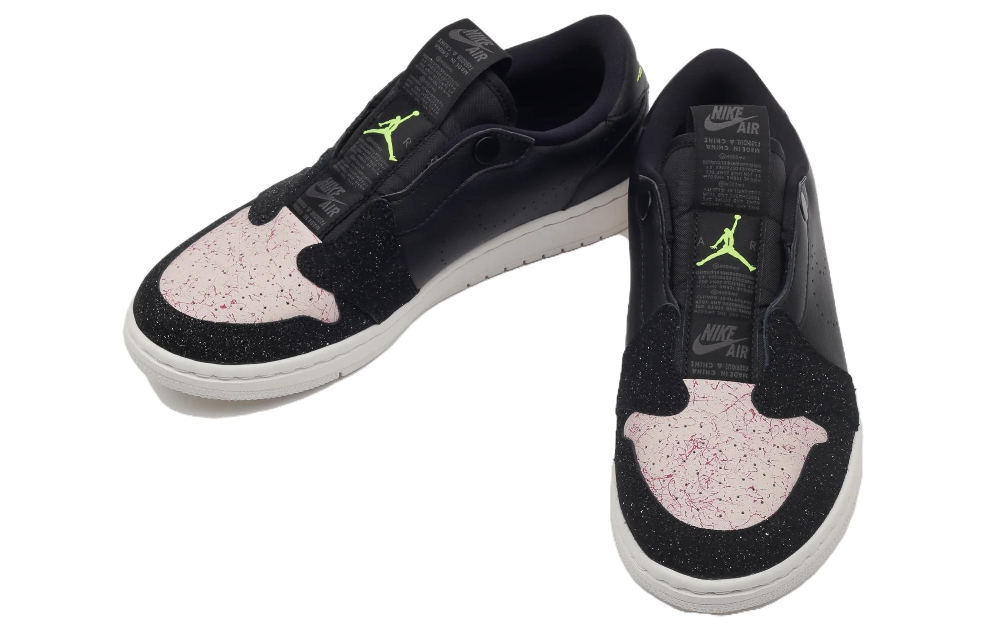 Женские кроссовки Jordan Air Jordan 1 Low Silt Red (черно-розовые) — Чёрный / розовый — фото 5