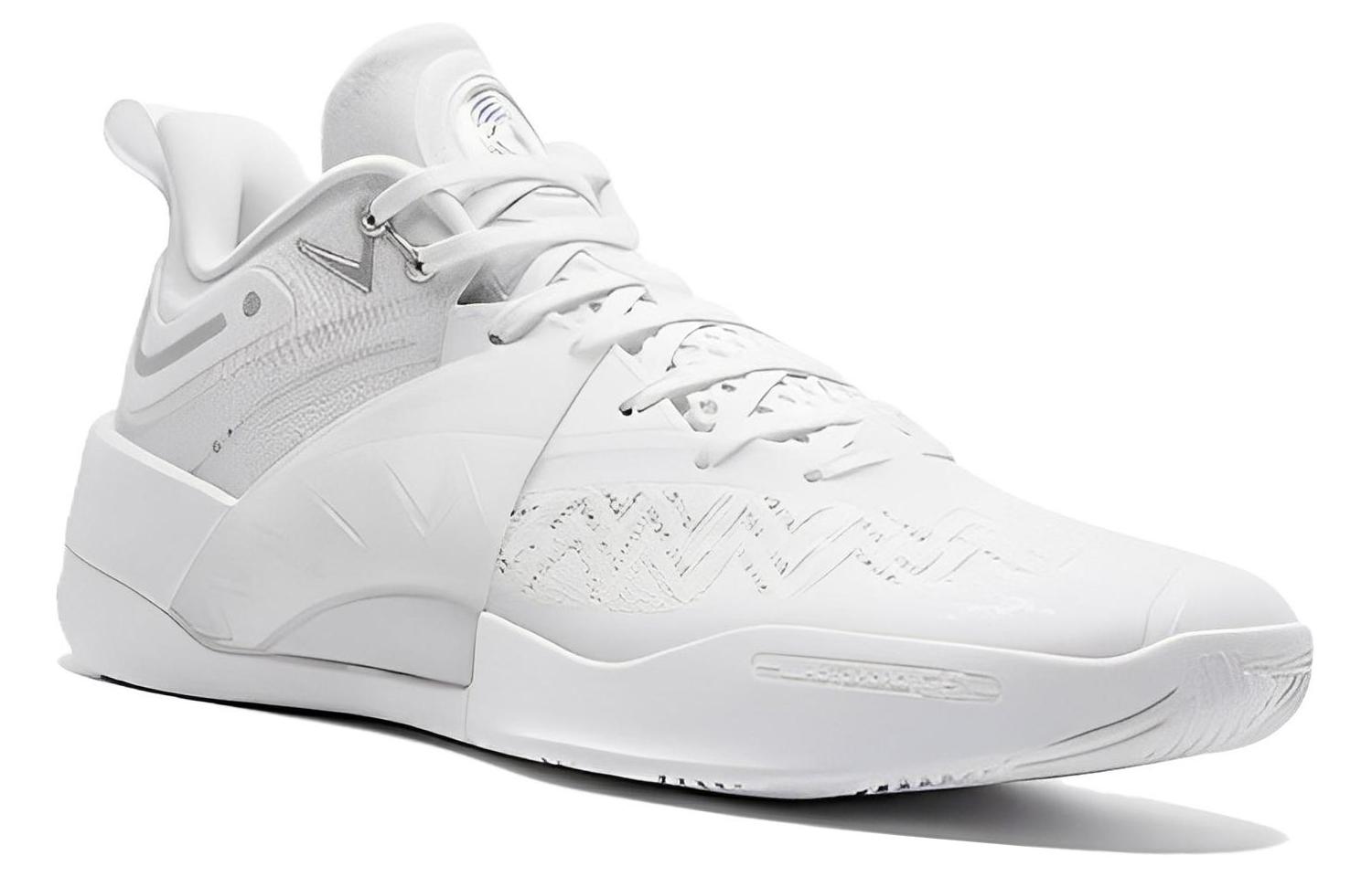 QIAODAN Poisonous Fangs PRO 2.0 SE Cushioning Slip Resistant Abrasion Resistant Low top Basketball Shoes Men’s White