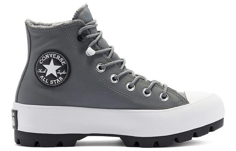 Женские кеды Converse Chuck Taylor All Star Lugged (серая) — фото 2