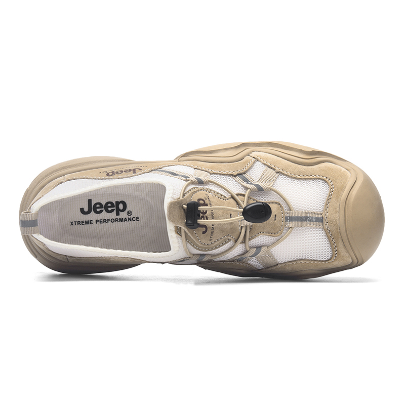 Jeep Classic Low top Hiking Shoes Unisex Camel