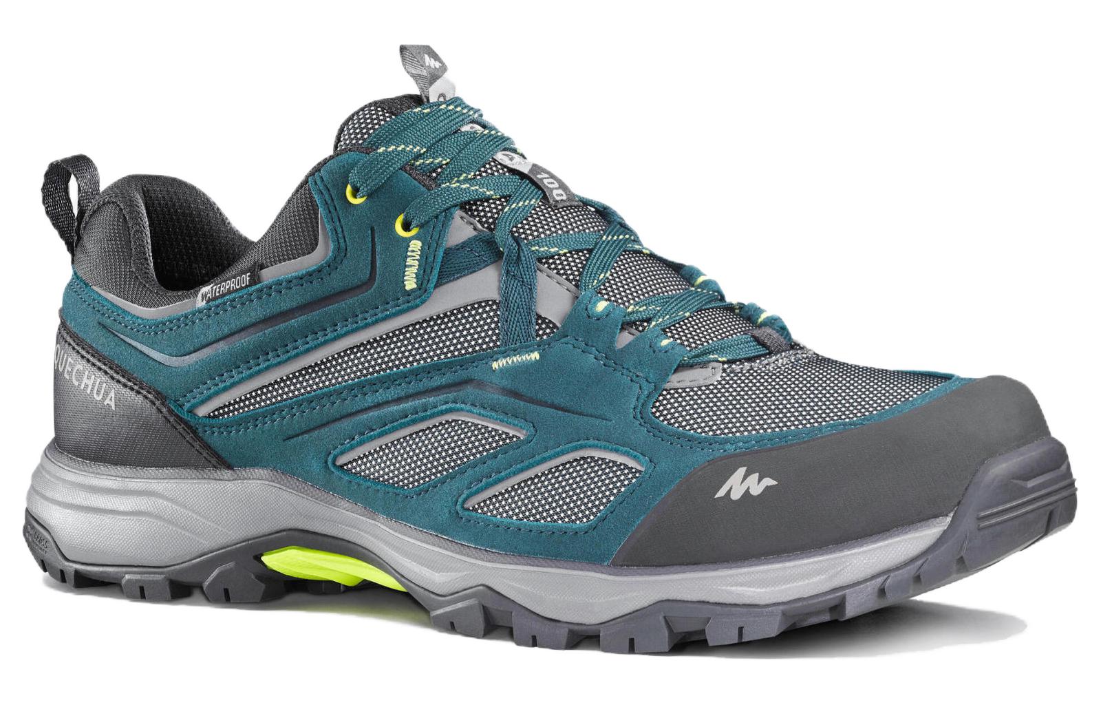 DECATHLON MH100 Abrasion Resistant Breathable Low top Outdoor Shoes Men’s Gray Green