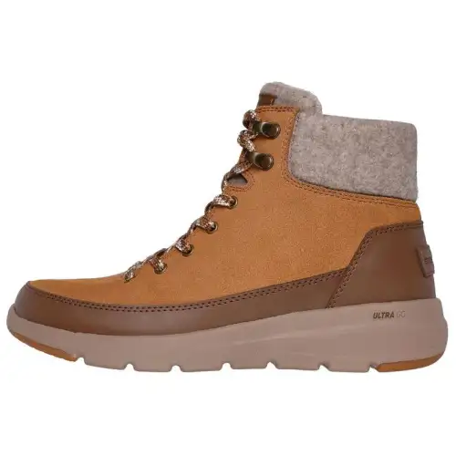 Skechers ON THE GO Comfortable And Lightweight Short Snow Boots Women's Brown