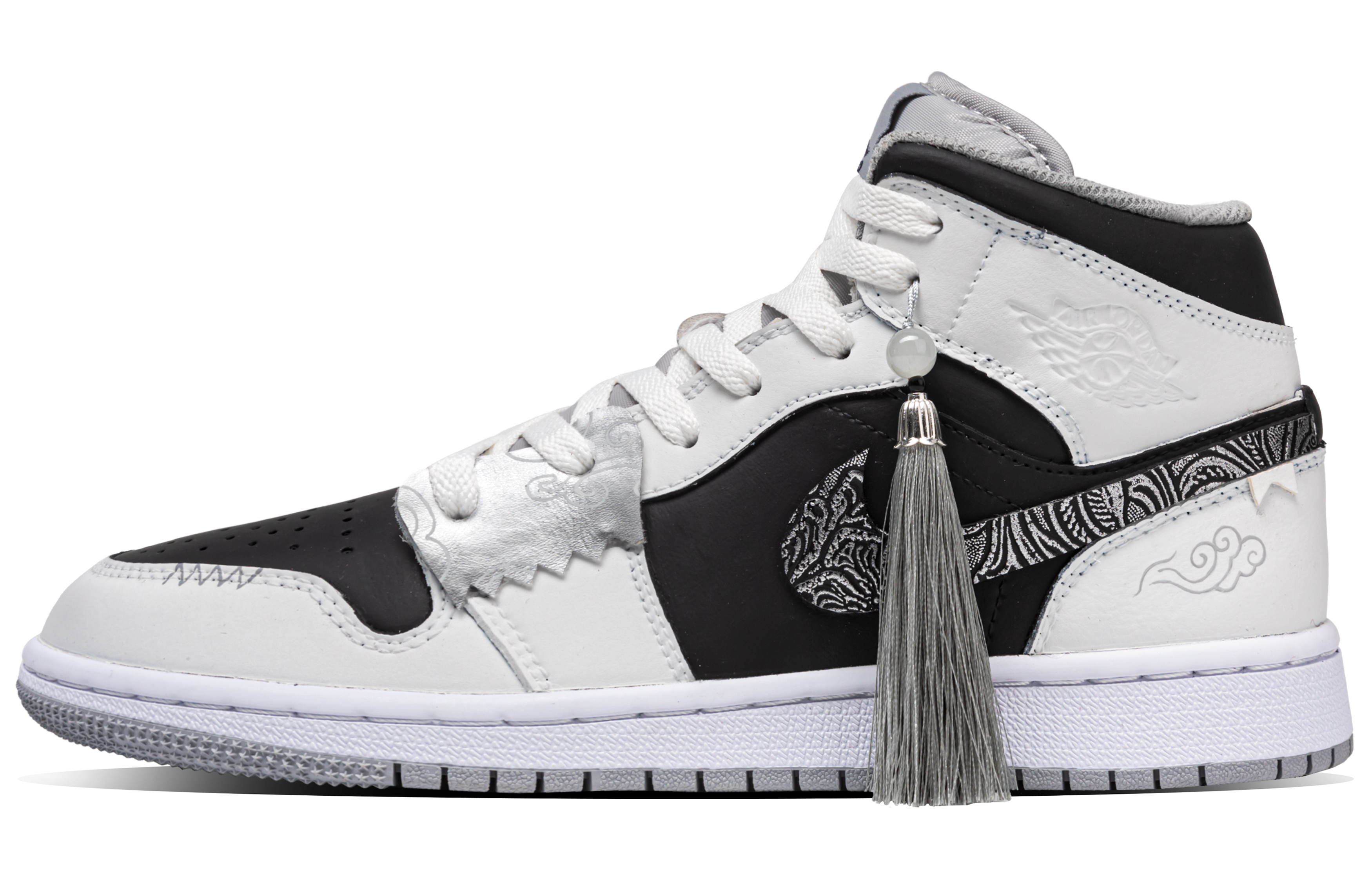 Jordan Air Jordan 1 Synthetic Leather, Leather Cushioning Slip Resistant Abrasion Resistant Mid top