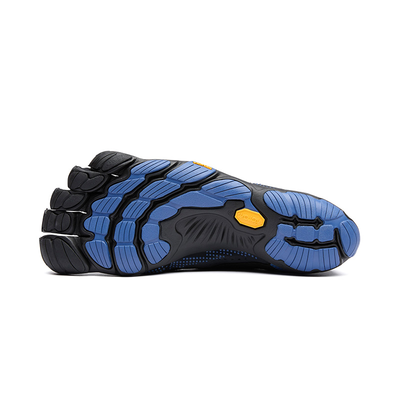 Vibram V RUN Abrasion Resistant, Breathable, Lightweight Low top Training Shoes Men’s Black Blue