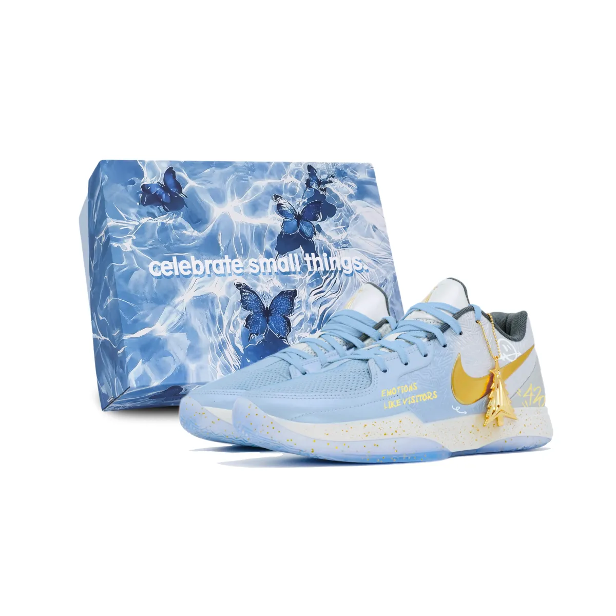 Nike Ja 2 Cushioning Slip Resistant Abrasion Resistant Low top Basketball Shoes Men's Blue