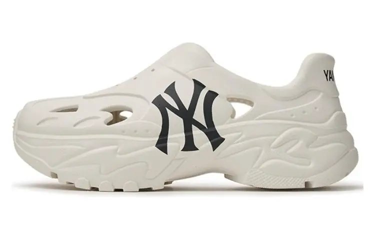 MLB Big Ball Chunky Recovery Beach Sandals Unisex Ivory White