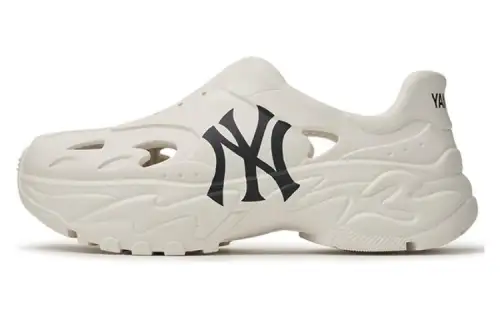 MLB Big Ball Chunky Recovery Beach Sandals Unisex Ivory White