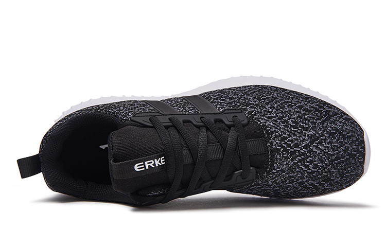 Erke Training Shoes Men’s Low Top Jet Black/Medium Gray