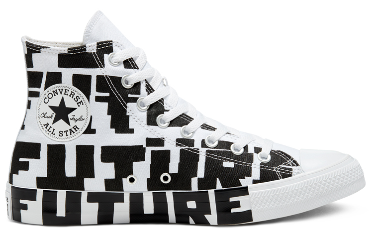 Кеды Converse Chuck Taylor All Star (бело-черные) — Белый / чёрный — фото 2