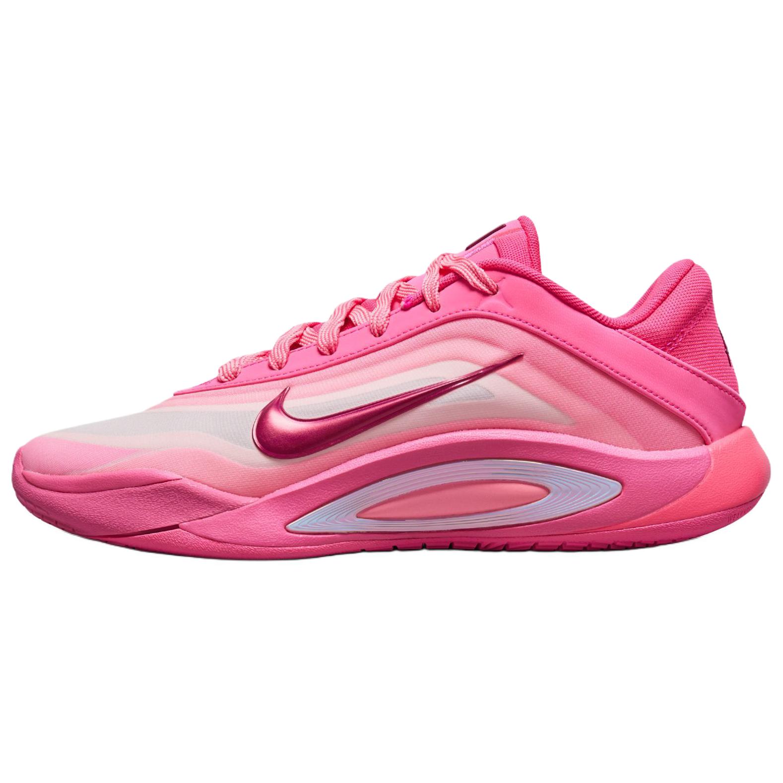Nike A’One Slip Resistant Abrasion Resistant Low top Basketball Shoes Unisex Pink
