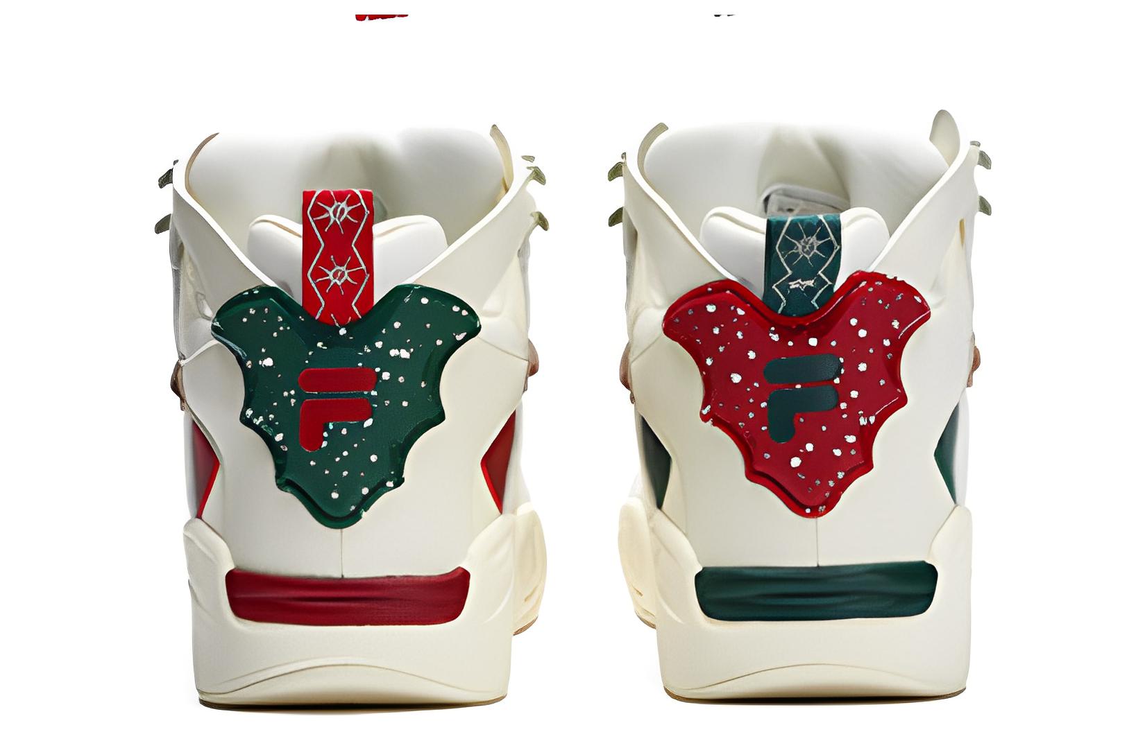 FILA FUSION Desperado Xmas Mid top Basketball Shoes Men’s White Red