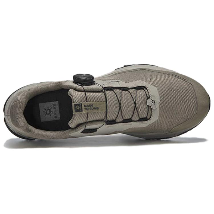 KAILAS Slip Resistant Abrasion Resistant Low top Hiking Shoes Men’s Light Gray Wide