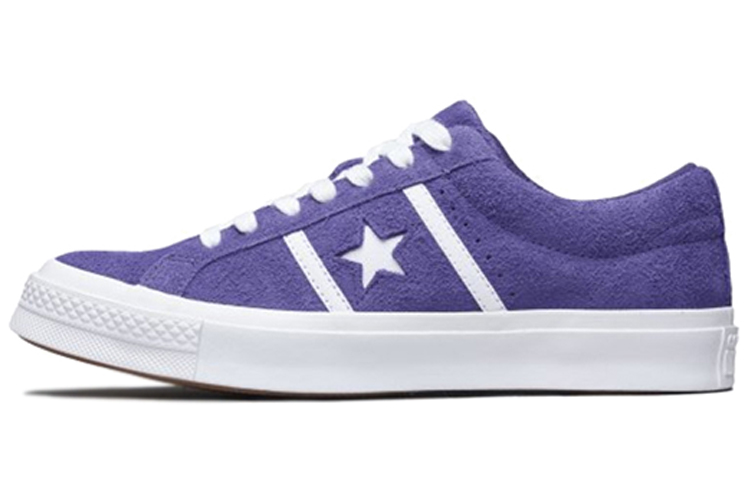Кеды Converse One Star Academy Ox (фиолетово-белые) — фото 1