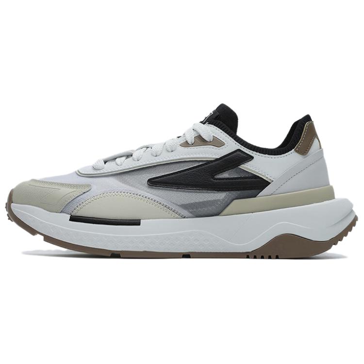 FILA PIONIERE Pioneer Textile, Synthetic Leather Abrasion Resistant Low top Chunky Sneakers Men's White Brown
