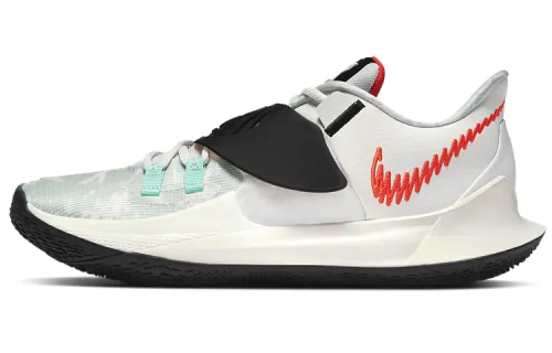 Nike Kyrie Low 3 round head synthetic leather shock-absorbing, anti-slip and wear-resistant, low-top Air Zoom practical basketball shoes, men and women same style, green, black and red, foreign version
