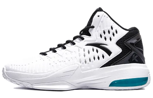 Anta KT3 KT Cushioning Slip Resistant Abrasion Resistant High top Basketball Shoes Men's White Black