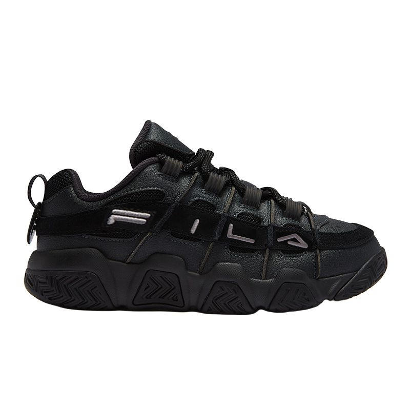 FILA FUSION BUSTER Puffy Shoes Coverage Support Low top Vintage Basketball Shoes Men’s Black