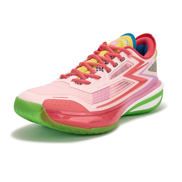 361° Speed BB Low top Basketball Shoes Men’s Fluorescent Heat Coral Powder