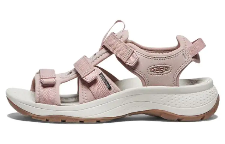 Keen Astoria West Beach Sandals Women's Light Yellow Brown Birch Silver