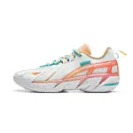 Li Ning BadFive 4.5 Cushioning Slip Resistant Abrasion Resistant Low top Basketball Shoes Men's White Orange