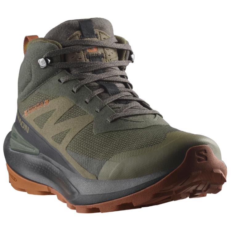 SALOMON Elixir Mid top Mountaineering Shoes Men’s Olive Green