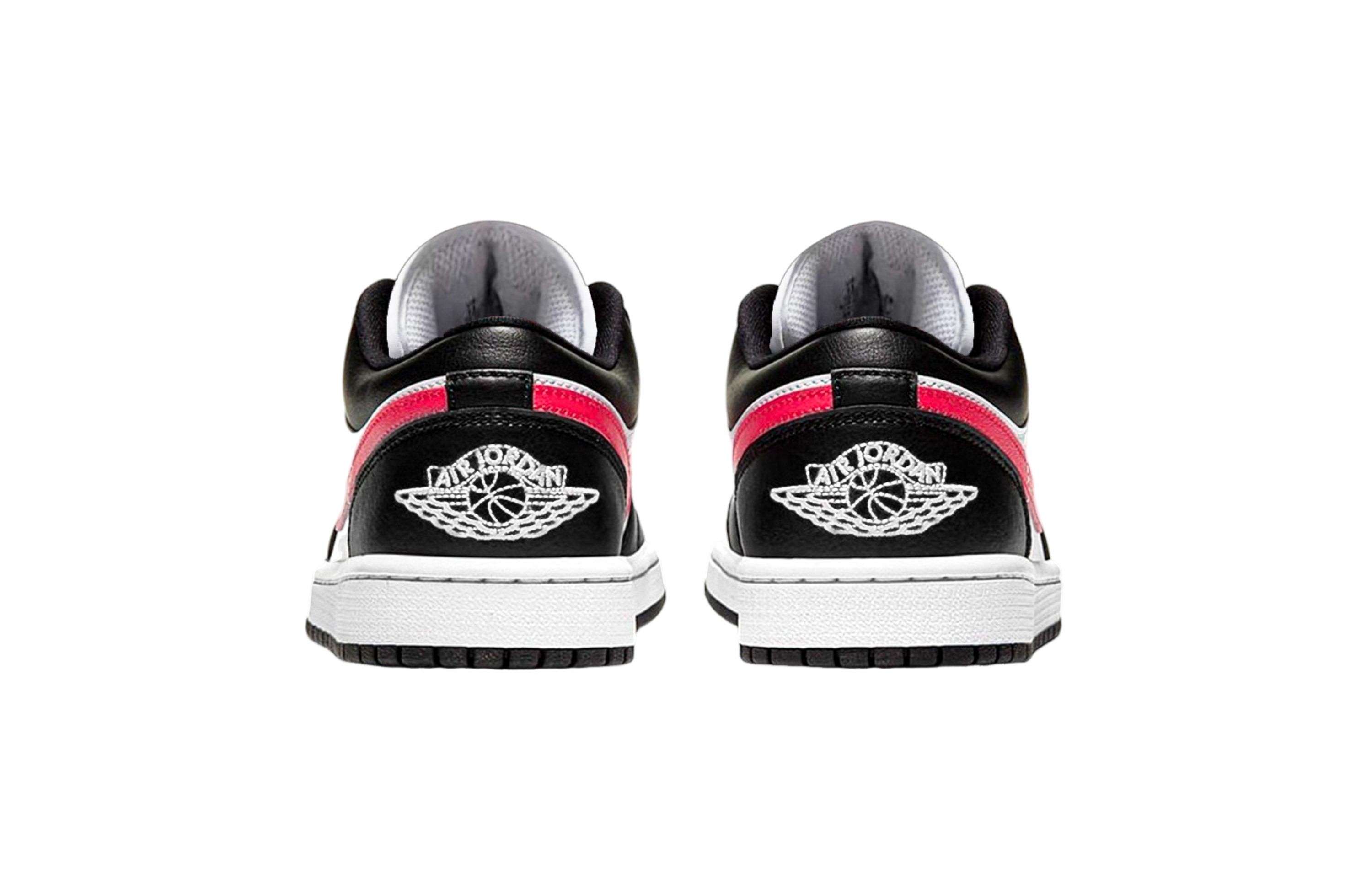 Jordan Air Jordan 1 Fluorescent Cape Support Low top Vintage Basketball Shoes Unisex Pink White