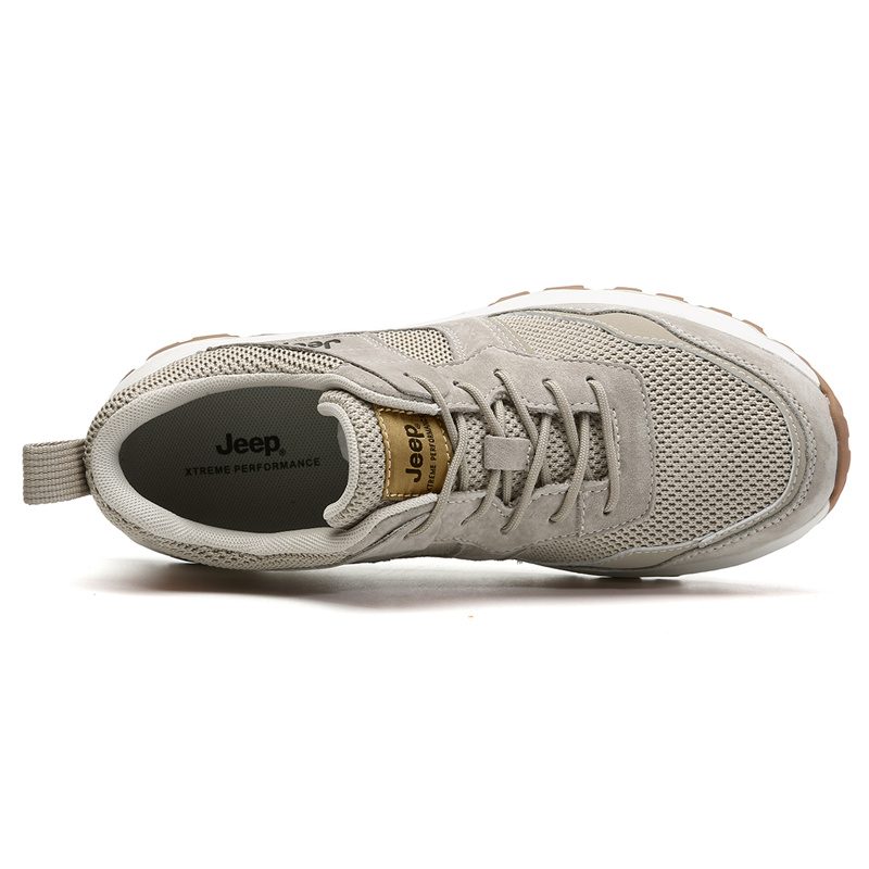 Jeep Leather, Textile Athleisure Low top Mountaineering Hiking Shoes Men’s