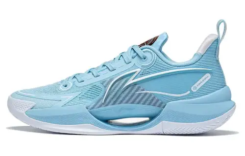 LiNing Li Ning Super Light V2 Original Blue Technology Elastic Fit Comfortable Package Shock Absorbing Anti-Slip Wear-Resistant Breathable Support Rebound Low-top Basketball Shoes Men's Blue