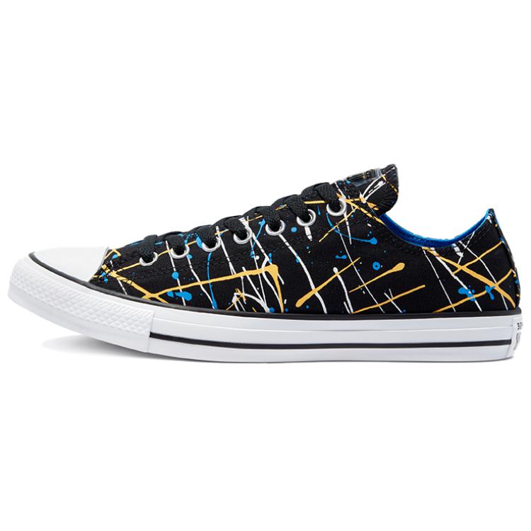 Кеды Converse Chuck Taylor All Star (черно-желтые) — 油漆黑/黄 — фото 1