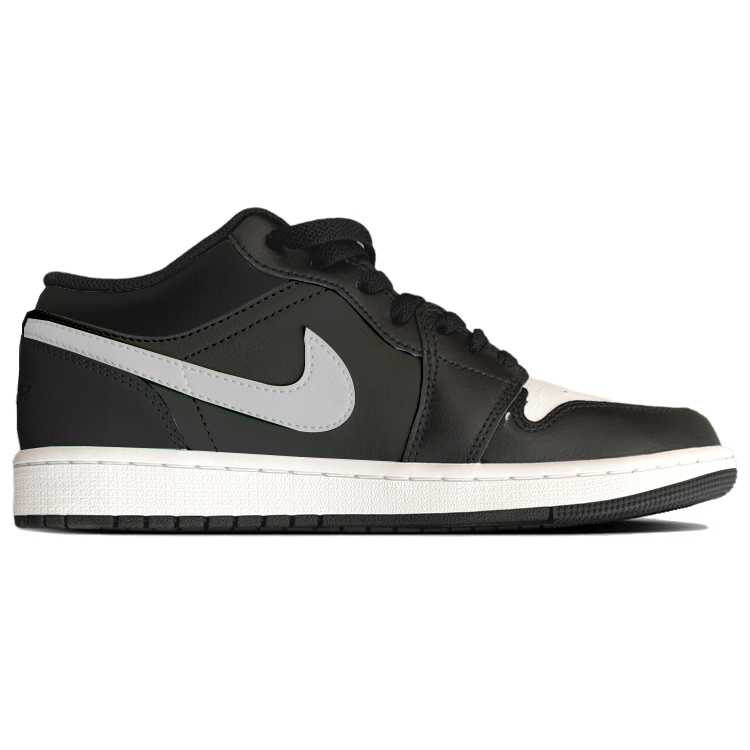 Jordan Air Jordan 1 Cushioning Slip Resistant Abrasion Resistant Low top Vintage Basketball Shoes Men’s Black White