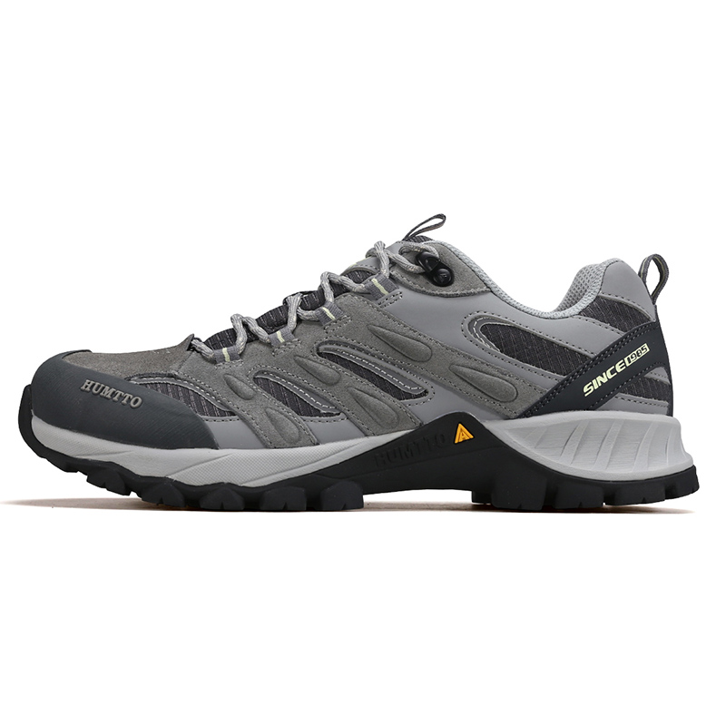 HUMTTO Cushioning Slip Resistant Abrasion Resistant Low top Hiking Shoes Men’s Sky Gray Smoke Gray