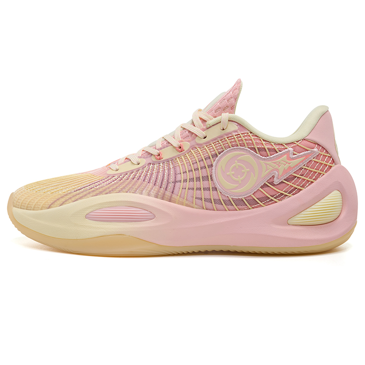 RIGORER Reaves 1 Low top Xiu Dan Technology Basketball Shoes Unisex Pink Yellow
